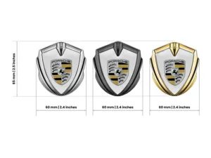 Porsche Badge Logo Custom Stile Pro Inox